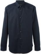 Z Zegna Classic Button Down Shirt, Men's, Size: 40, Black, Cotton/spandex/elastane