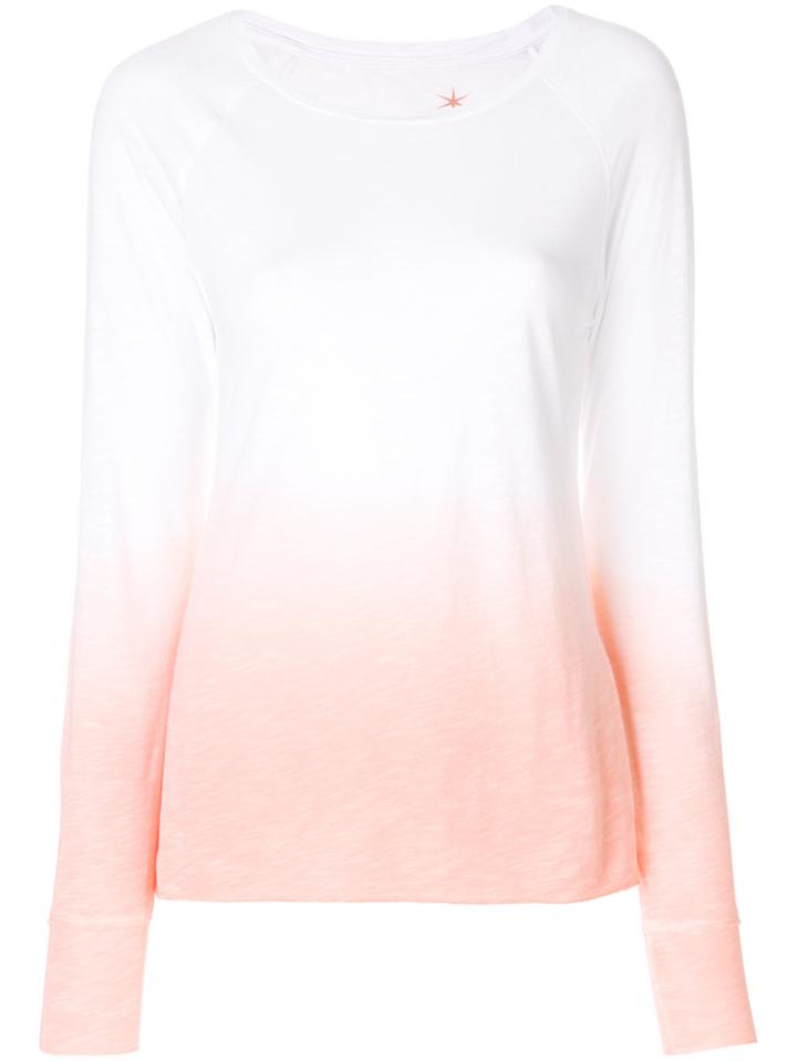Juvia Gradient Long Sleeve Top - White