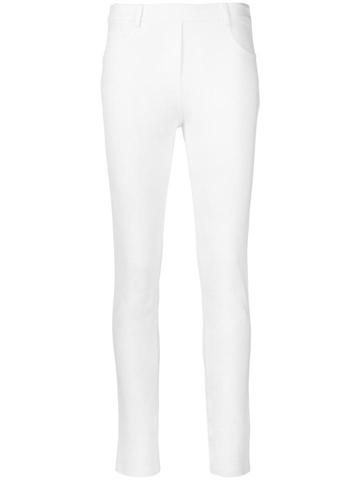 Blumarine Slim Fit Trousers - White