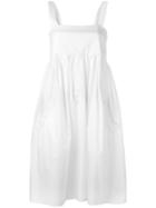 Iceberg Flared Sleeveless Dress, Size: 40, White, Cotton