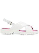Emilio Pucci Crossover Sandals - White