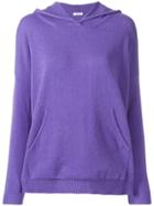 P.a.r.o.s.h. Cashmere Knitted Hoodie - Purple