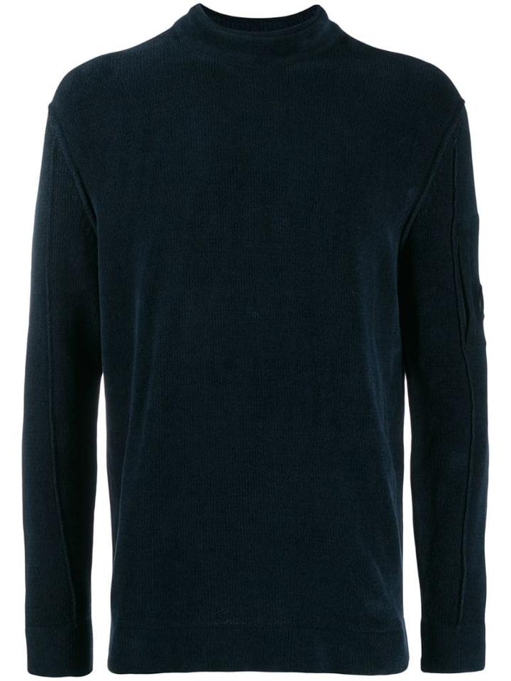 Cp Company Funnel Neck Jumper - Blue