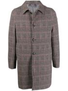 Circolo 1901 Houndstooth Check Single-breasted Coat - Neutrals