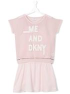 Dkny Kids - Logo Print Dress - Kids - Polyester - 16 Yrs, Girl's, Pink/purple