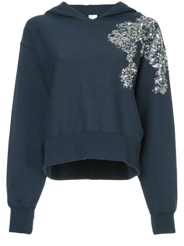 Cityshop Embellished Hoodie - Blue