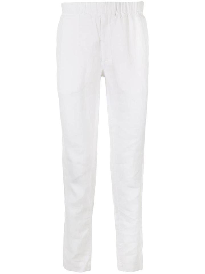 Venroy Linen Lounge Chino - White