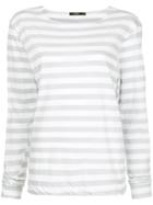 Bassike Striped Sailor T-shirt - Grey