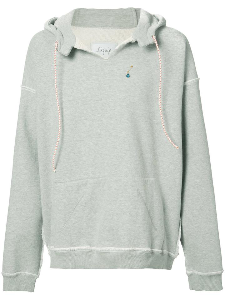 L'equip - Reversible Hooded Sweatshirt - Men - Cotton - L, Grey, Cotton