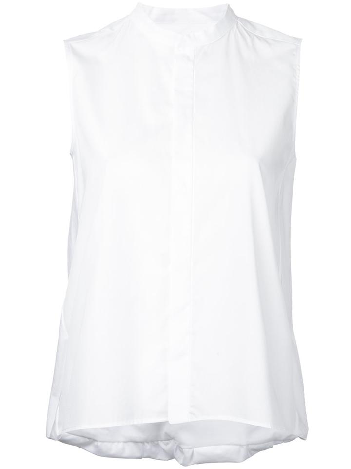 08sircus Band Collar Shirt, Women's, Size: 36, White, Cotton