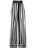Ann Demeulemeester Striped Palazzo Pants - Green