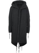 Army Of Me Oversized Hooded Coat - Black