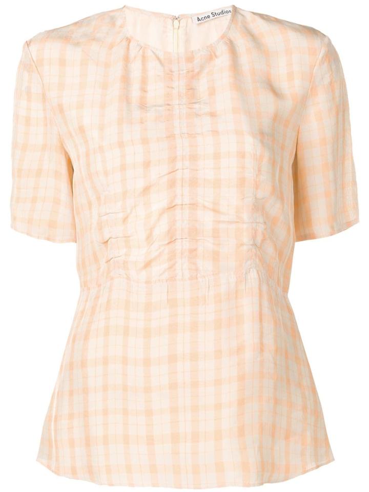Acne Studios Plaid T-shirt - Neutrals