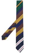 Prada Diagonal Striped Tie - Green