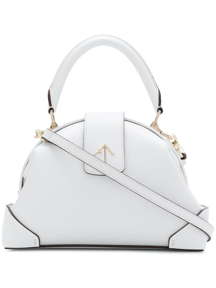 Manu Atelier Demi Small Tote Bag - White