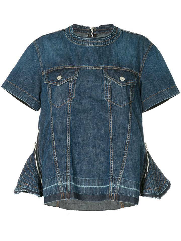 Sacai Casual Denim Shirt - Blue