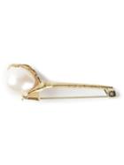 Wouters & Hendrix Gold 'crow's Claws' Pearl Brooch