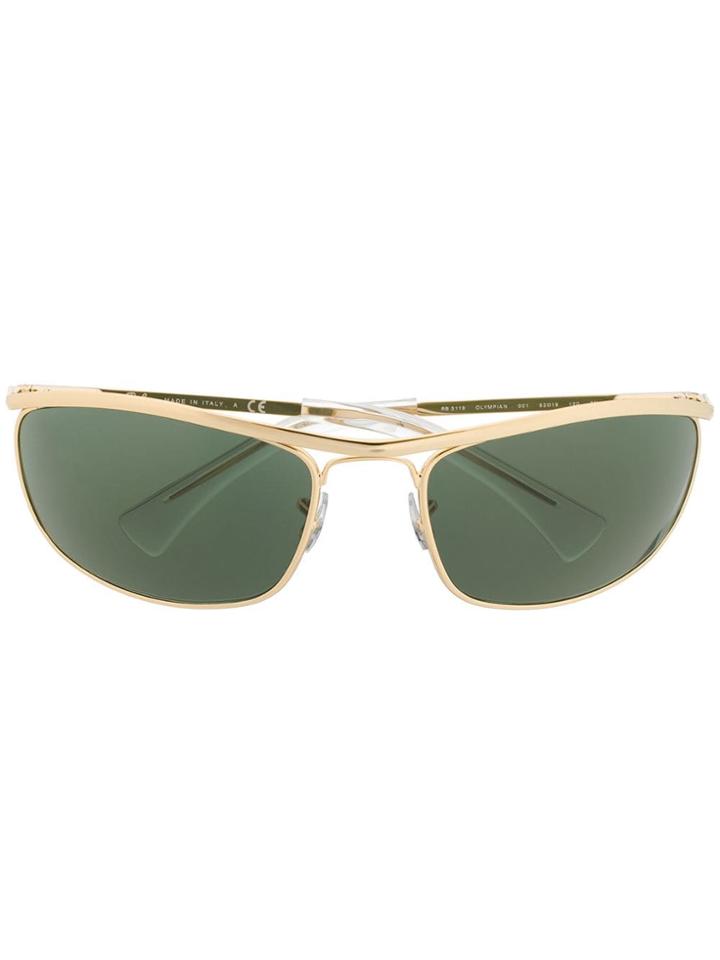 Ray-ban Square Frame Sunglasses - Gold