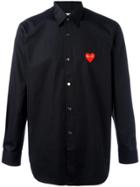 Comme Des Garçons Play Embroidered Heart Shirt - Black