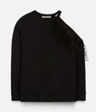 Christopher Kane Feathers Sweatshirt, Women's, Size: Medium, Black, Cotton