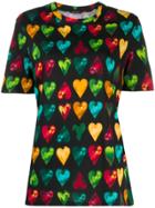 Versace Heart Print T-shirt - Black