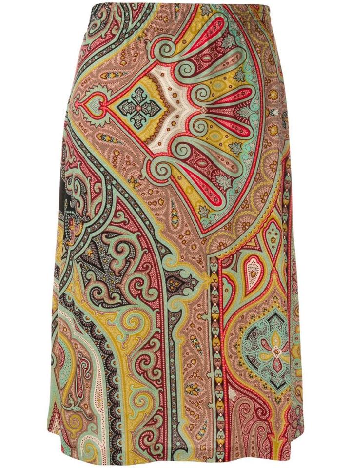 Etro Paisley Print Skirt - Black