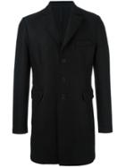 Harris Wharf London Single Breasted Coat, Men's, Size: 52, Black, Virgin Wool