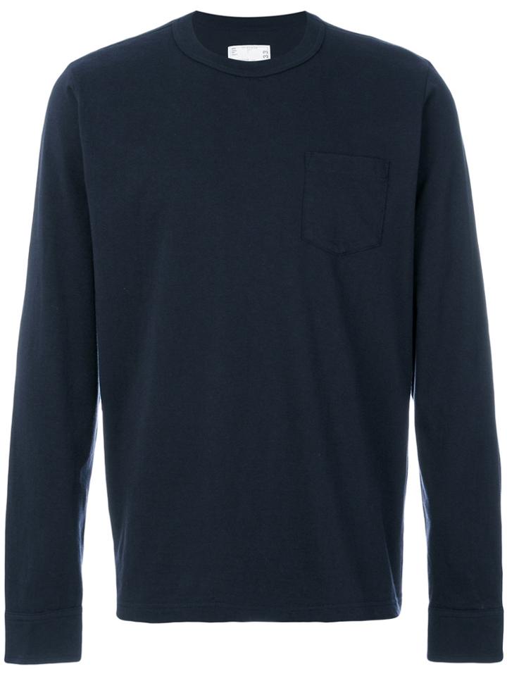 Sacai Classic Long Sleeved T-shirt - Blue
