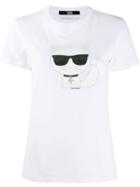 Karl Lagerfeld K/ikonik Choupette T-shirt - White