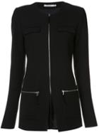 Protagonist Bell Sleeves Zipped Jacket, Women's, Size: 6, Black, Merino