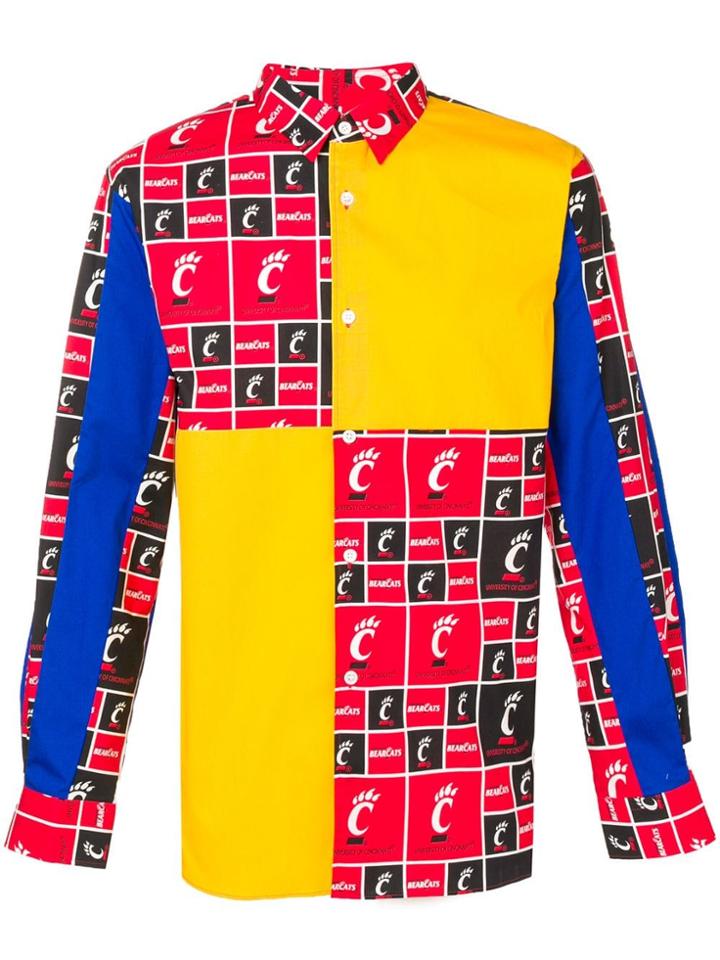 Comme Des Garçons Shirt Boys Stars Print Shirt - Yellow