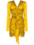 Alexandre Vauthier Ruffled Front Mini-dress - Gold