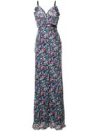 Saloni Sleeveless Floral Maxi Dress - Blue