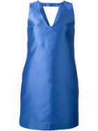 P.a.r.o.s.h. Pulp Shift Dress, Women's, Size: M, Blue, Polyester/silk