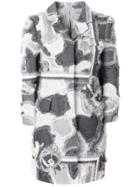 Thom Browne Patchwork Intarsia Chesterfield - Grey