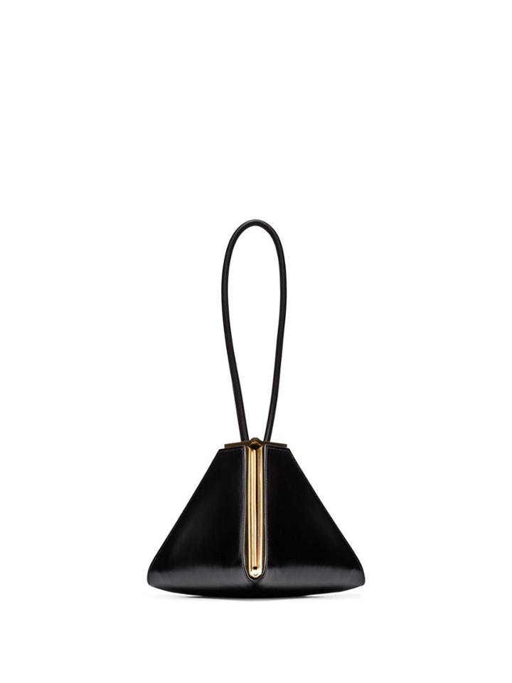 Bottega Veneta Black Pyramid Wristlet Bag