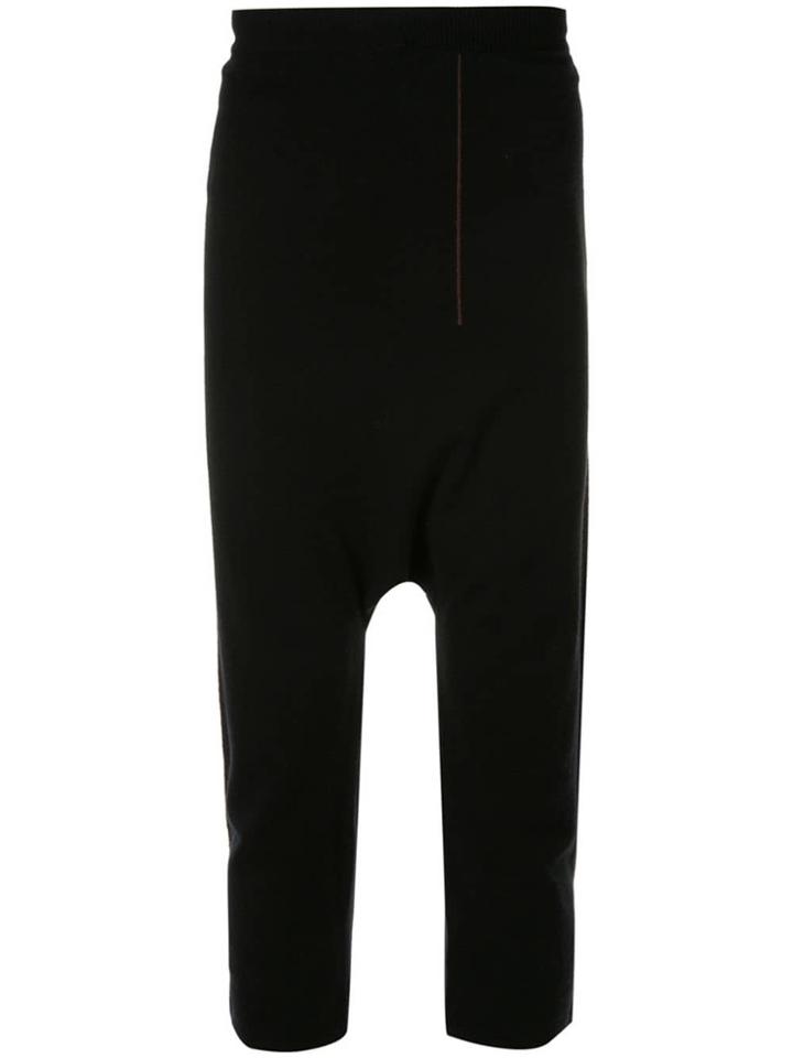 Joe Chia Knitted Drop Crotch Trousers - Black