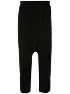 Joe Chia Knitted Drop Crotch Trousers - Black