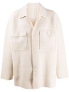 Jacquemus Oversized Knitted Shirt Jacket - Neutrals