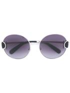Salvatore Ferragamo Eyewear Round Sunglasses - Black