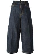 Dsquared2 'captain' Culotte Jeans, Women's, Size: 42, Blue, Cotton/spandex/elastane/polyester
