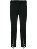 Alexander Mcqueen Zipped Ankle Trousers - Black