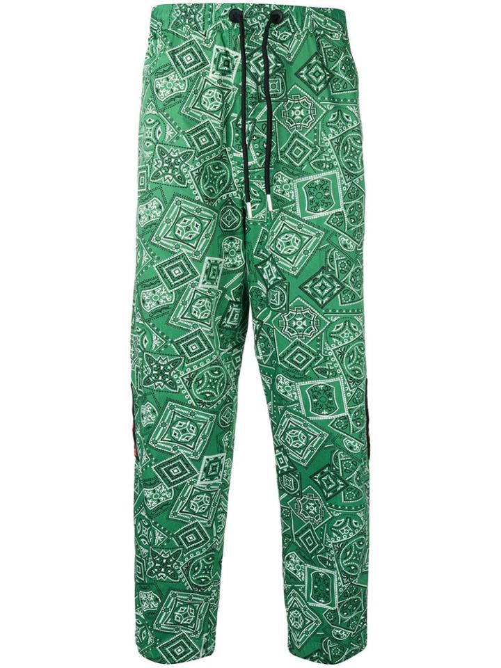 Diesel Bandana Print Trousers - Green