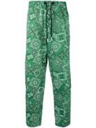 Diesel Bandana Print Trousers - Green