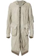 Ziggy Chen Cargo Pocket Coat, Men's, Size: 50, Nude/neutrals, Cotton/metallic Fibre/cupro