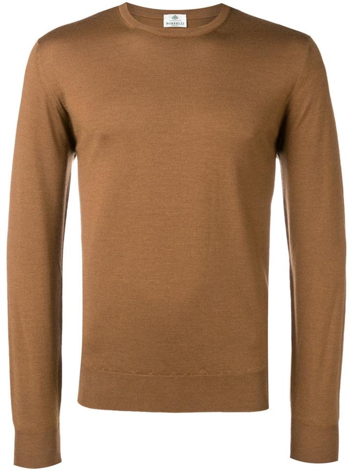 Borrelli Round Neck Jumper - Brown
