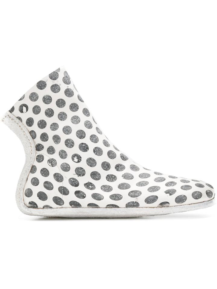 Marsèll Polka Dot Boots - White