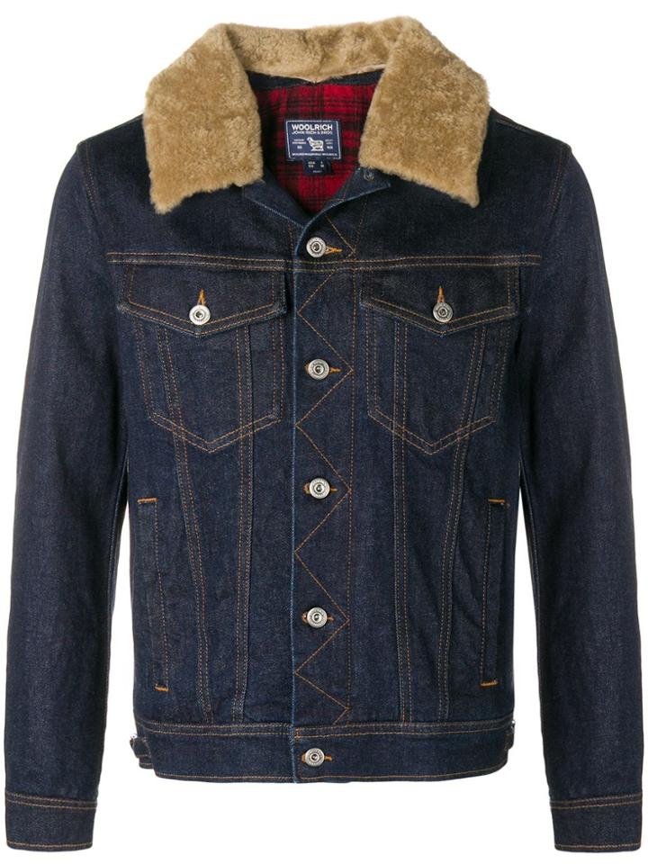 Woolrich Denim Shearling Jacket - Unavailable