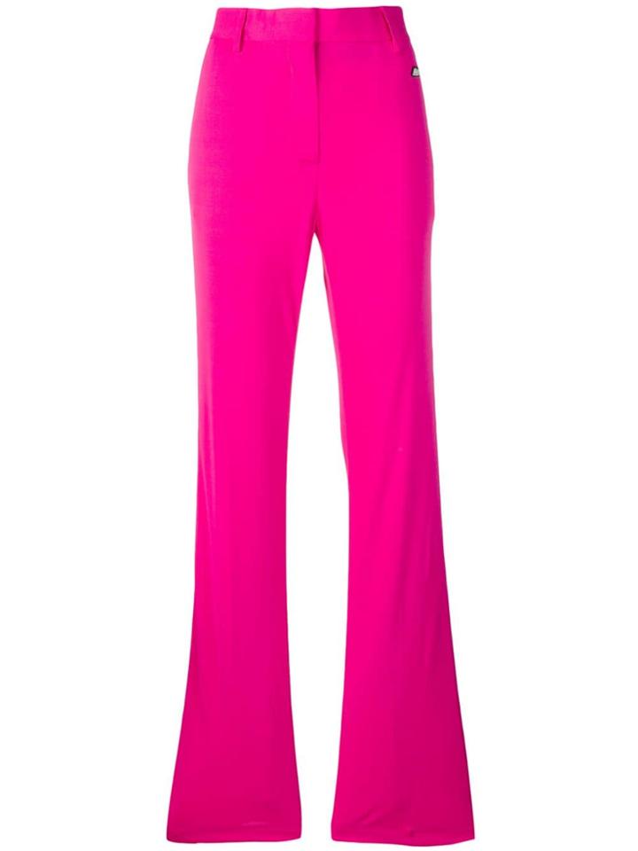 Msgm Flared Style Trousers - Pink