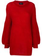 Lost & Found Ria Dunn Over Sweater - Red